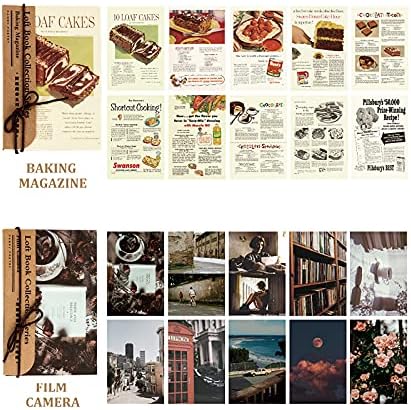 Katieyca 240 folhas Vintage Revista Material Material Papel Retro Scrapbook Papel Inclua a revista Times