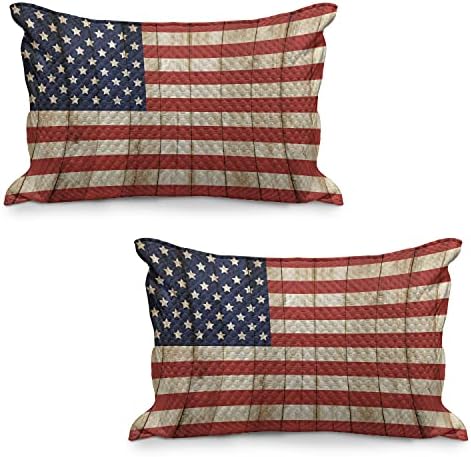 Ambesonne USA Coloque a capa de travesseiro, quatro de julho do Dia da Independência da Independência
