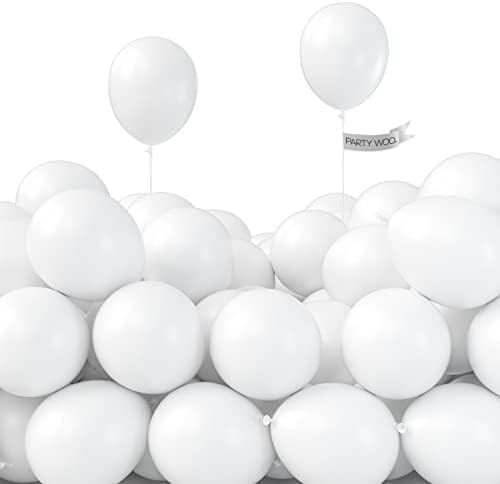 Balões brancos 120 PCs 5 polegadas e bomba de balão elétrico