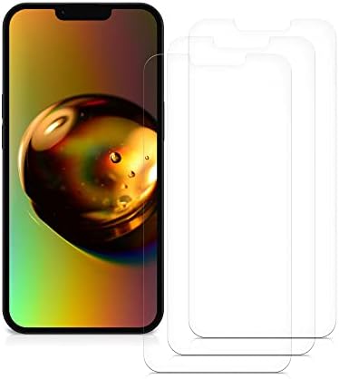 Conjunto Kwmobile de 3 protetores de tela compatíveis com Apple iPhone 14 - protetor de tela Crystal