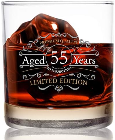 Vintage Edition Birthday Whisky Glass Scotch Glass 11 Oz- Vintage Feliz Aniversário Voas antiquadas de uísque