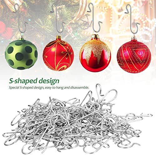 Fomiyes decoração de natal Decoração de Natal 120 PCs S ganchos de metal em forma
