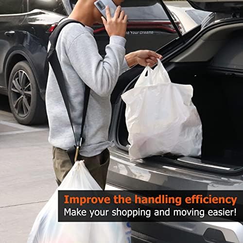 Poliwell Grocery Bag Carrier ombro de bolsa de compras Hands Hands Free Grocery Bag Solter Strap