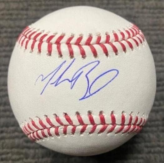 Mookie Betts assinou fanáticos por beisebol automático/MLB autêntico Los Angeles Dodgers - Bolalls autografados