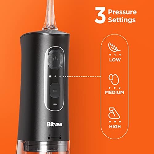 Bitvae Bluetooth escova de dentes e fio dental, sensor de pressão e 8 cabeças de escova e caixa