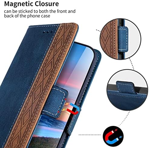 Caso para o Samsung Galaxy S23/S23Plus/S23ultra, caixa da carteira de couro, cobertura de corpo inteiro 360,