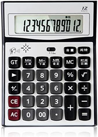 Ganfanren 12 dígitos Calculadora de conversação de tela grande calculadora de pronúncia humana real calculadora