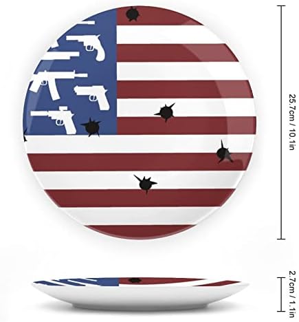 American Flag Guns and Bullet Hole