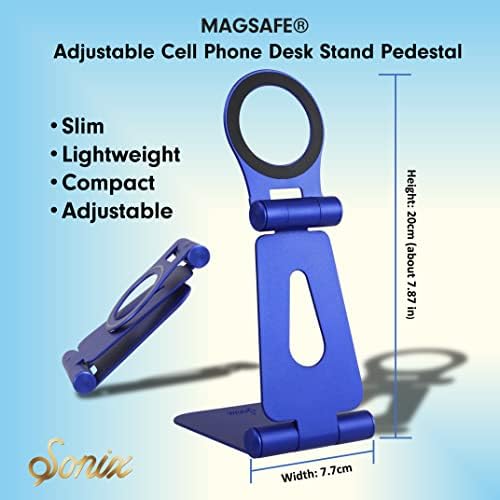 Sonix Magnetic Ajustável Pedestal de mesa de celular ajustável Pedestal Compatível com Apple Magsafe