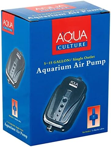 Aqua Culture 5 - 15 galões de saída de aquário de saída com válvula de retenção. Fácil de configurar. Saída