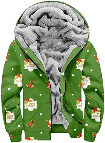 Jaqueta de grandes dimensões, natal de natal de Natal, flanela de flanela forrada de flanela
