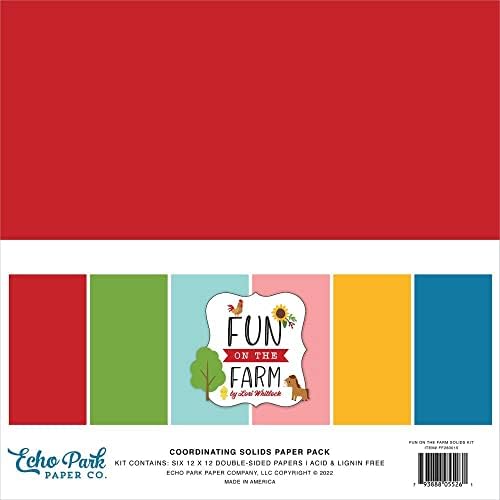 Pacote de coleção de papel do Echo Park: Diversão na fazenda 12 x 12 Kit de coleção + diversão