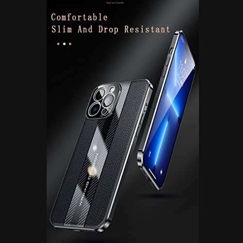Capa de capa de telefone Couro + estojo de fibra de carbono projetado compatível com Huawei Nova 9 Pro com proteção