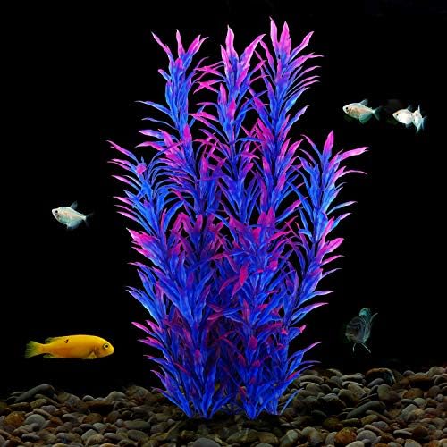 MyLifeUnit Fish Tank Plants, 10 Pack Artificial Aquarium Plants para decorações
