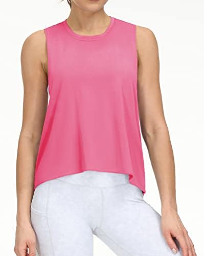 The Gym People Women's Open Cross Back Treping Tops Tops Soly Fit Fit Yoga Running Camisetas