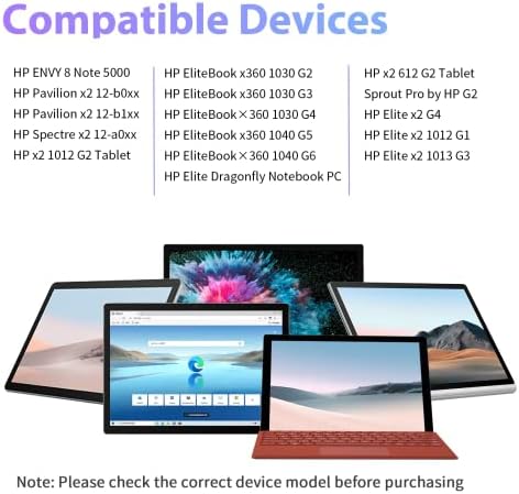 Stylus Pen for HP EliteBook x360 Touchscreen, HP Pavilion x2 12-b0xx/b1xx, HP Spectre x2 12-a0xx, HP Elite x2 G4/1012