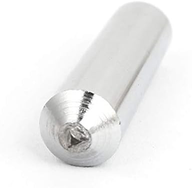 X-Dree Substituição Metal de 11 mm de diâmetro reto Furato Hardwear Tool Hardwear Diamond Dernista Pen Silver