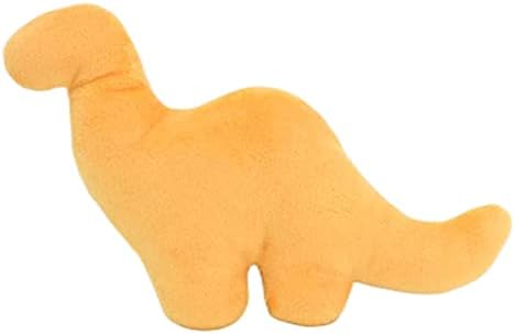Almofado de pepita dino da glueckind, brinquedo de pelúcia de pepita de frango dino, boneca de utilidade de pelúcia de dinossauro, travesseiro em forma de pepita de frango dino, presente criativo para crianças