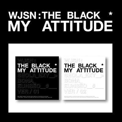 Cosmic Girls WJSN: The Black My Attitude 1º Álbum Single Random Versão CD+96p Photobook+1p Sticker+1p