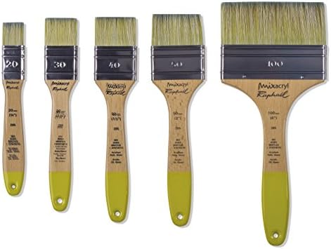 Raphael Mixacryl Flat Gesso Brush, 50, natural