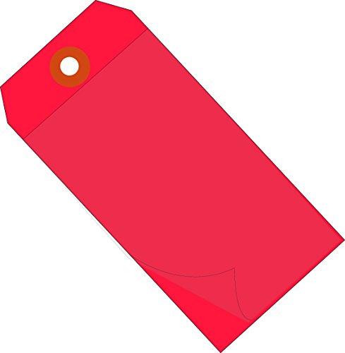Aviditi Self Laminating Tags, 6 1/4 x 3 1/8, vermelho, protege da sujeira, umidade e graxa, para mensagens de segurança ou instruções de operação do equipamento, caso de 100