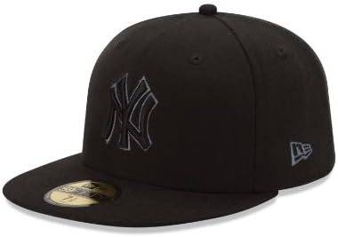 MLB New York Yankees Black & Gray 59Fifty Caput Cap