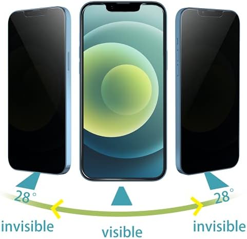 Mmy [2 + 1 + 2 pacote] compatível com iPhone 13 Pro Max Screen Protector + Protetor de tela de privacidade + Lente da câmera Filme de vidro temperado HD 9H HODES