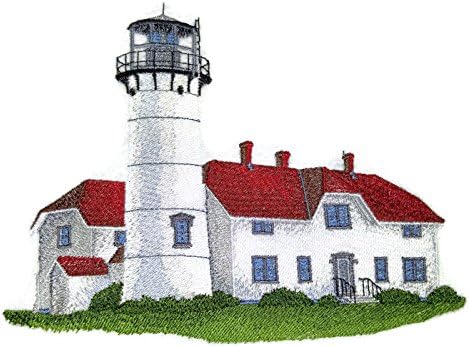 Capitão I Vejo The Light Custom e Lighthouse exclusivo [Farol de Chatham] Ferro bordado/patch [8 *6] [Feito nos EUA]