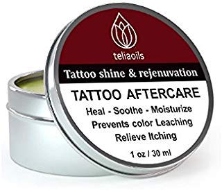 Tattoo pós-cuidado, brilha e rejuvenesce a tatuagem, ilumina a tinta, evita a lixiviação de cores,