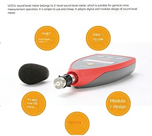 SJYDQ Medidor de ruído de ruído Digital Nível de medição Volume Decibel Medidor de ruído Detector de teste de ruído