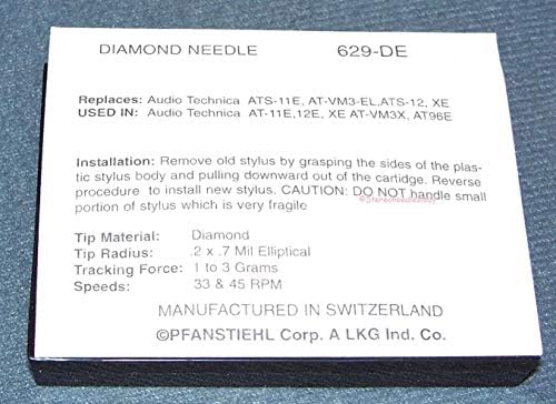 Audio Technica ATS11E Reposição elíptica Diamond Stylus, um produto EVGame