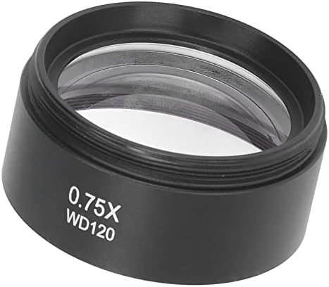 Acessório de lentes de microscópio, boa transmitância M48 Interface Barlow Lens de alumínio Alumínio