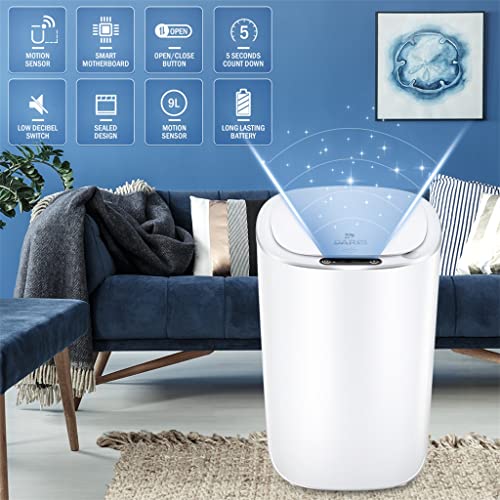 Lixo do sensor xbwei pode eletrônica automática banheiro doméstico quarto de estar de estar à prova d'água à