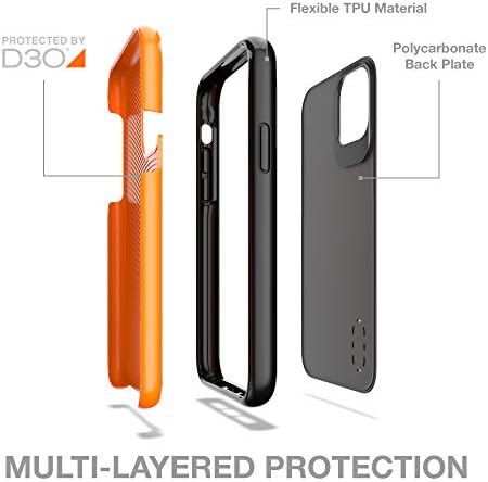 Gear4 Battersea capa de telefone de capa dura com proteção avançada de impacto [protegida por D3O], proteção contra vidro, compatível com iPhone XS Max - Black