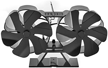 AAA AYYYSHOPP CABEÇA dupla 12 Blades Fan fogão a calor Alumínio Silent Eco-Friendly Burner de Wood Winter