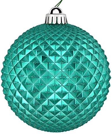 Vickerman 2,75 Cobalt Blue Durian Glitter Ball Ornament. Inclui 12 ornamentos por pacote.