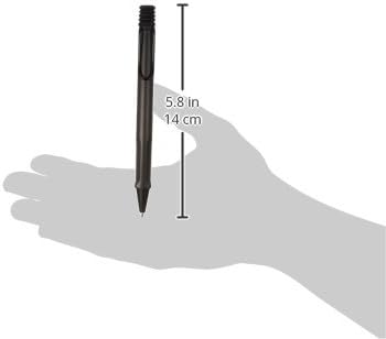 Lamy l217 caneta esferográfica, baseado em óleo, safari, preto, ponta média
