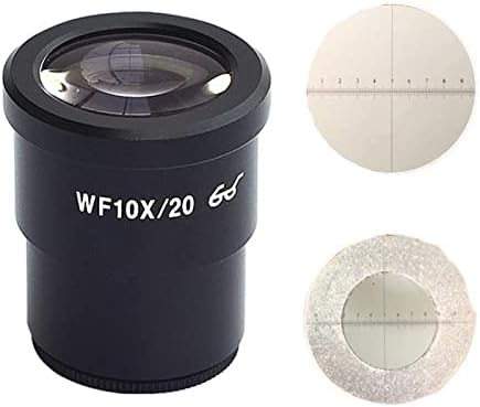 Kit de acessórios para microscópio para adultos wf20x microscópio estéreo biológico ocular com escala ou sem consumíveis de laboratório em escala