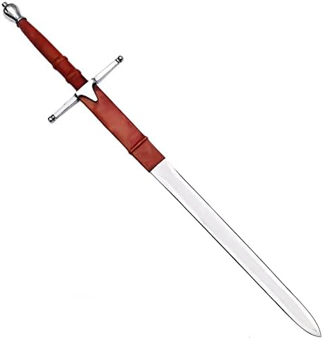 Shke - espada escocesa corajosa - 40 polegadas de comprimento de aço inoxidável Sir William Wallace