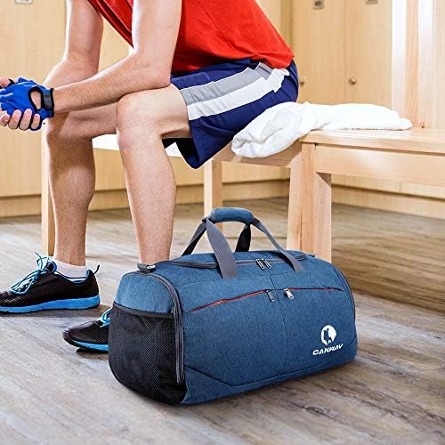 Bolsa de ginástica de esportes de câmera, mochila de viagem com bolso molhado e compartimento para homens