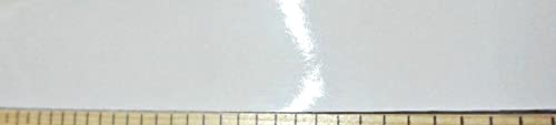 Banda de borda de poliéster de alto brilho branco em 3 x 120 polegadas não adhesvie
