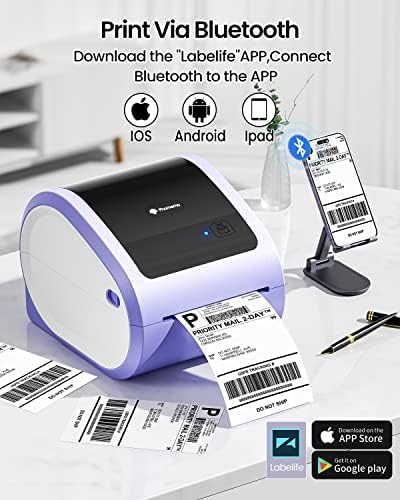 Fabricante de etiquetas Phomemo M220, impressora de etiqueta de remessa Bluetooth D520BT, compatível com Android