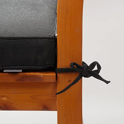 Magpie Fabrics 18 x18 x2.5 Cushion de sede de canto quadrado, 2 pacote, almofadas de cadeira de assento universal