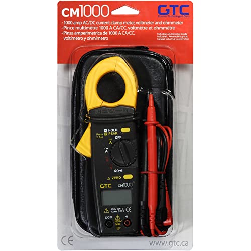 GTC CM1000 1000 AC/DC Current Clamp Meter by General Technologies Corp