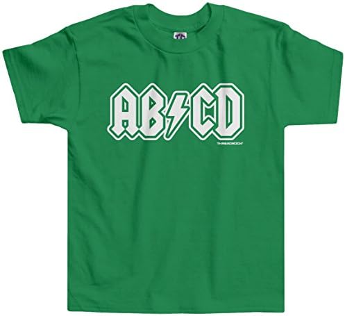 T-shirt de meninos abcd de meninos threadrock