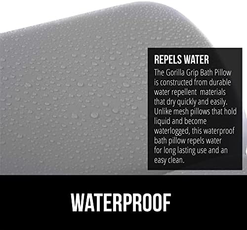 Almofado de banho de gorila, suporte de banheira à prova d'água resistente a água, itens essenciais relaxantes