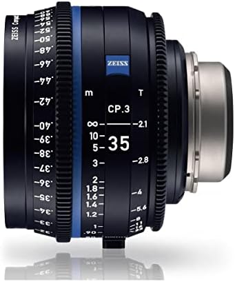 Zeiss cp.3 35mm T2.1 Compact Prime Cine Lens para Sony E, medidor