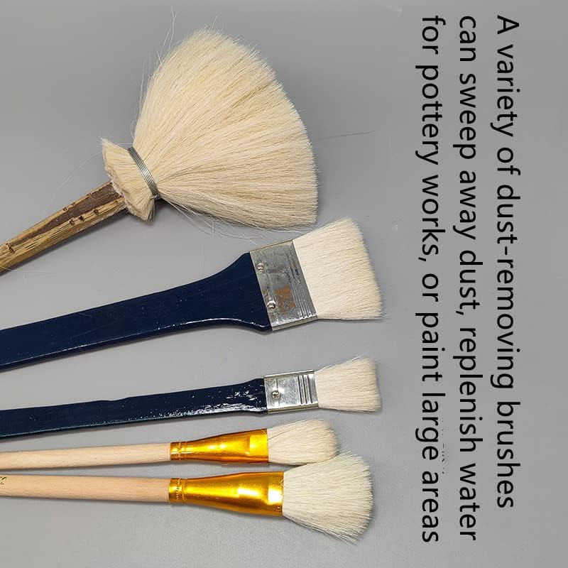 Escovas de esmalte uigerl 14pcs ferramentas de pintura de arte de cerâmica de cerâmica de cerâmica de cerâmica