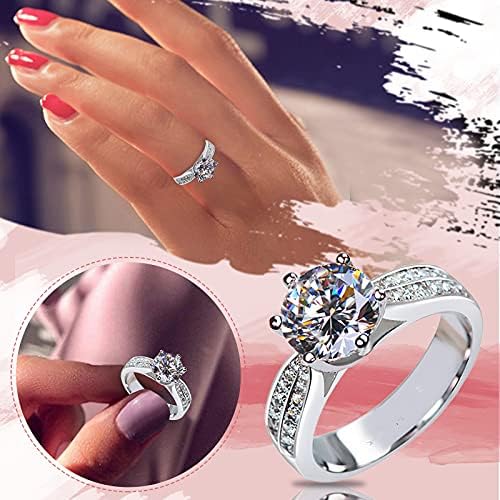 2023 Novo anel de jóias anel de zircônia presente mulheres com anéis brilhantes Cactus anéis