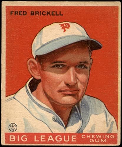 1933 Goudey 38 Fred Brickell Philadelphia Phillies VG/Ex Phillies
